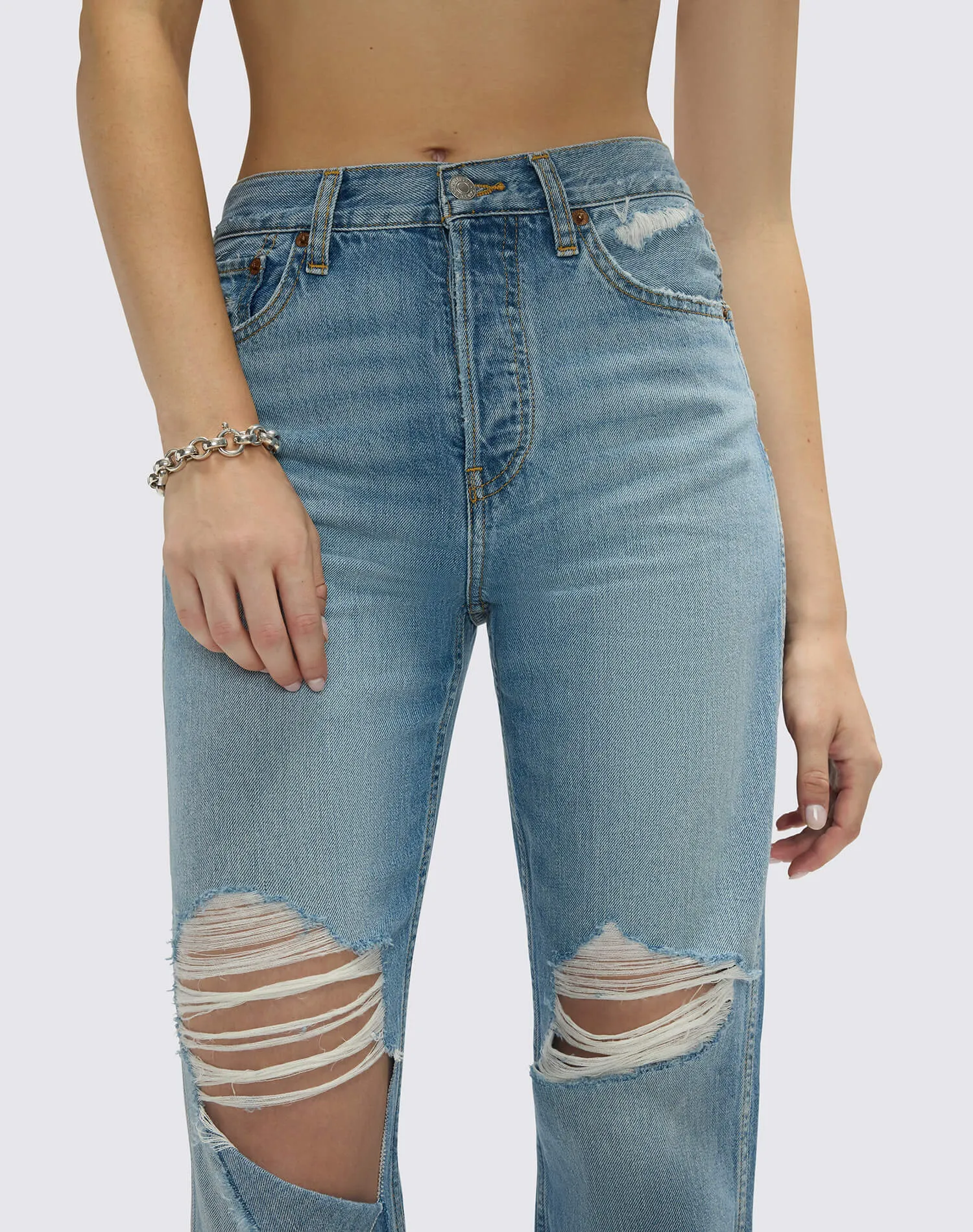 90s High Rise Loose - Breaker Blue sold by Re/Done product image thumbnail 5