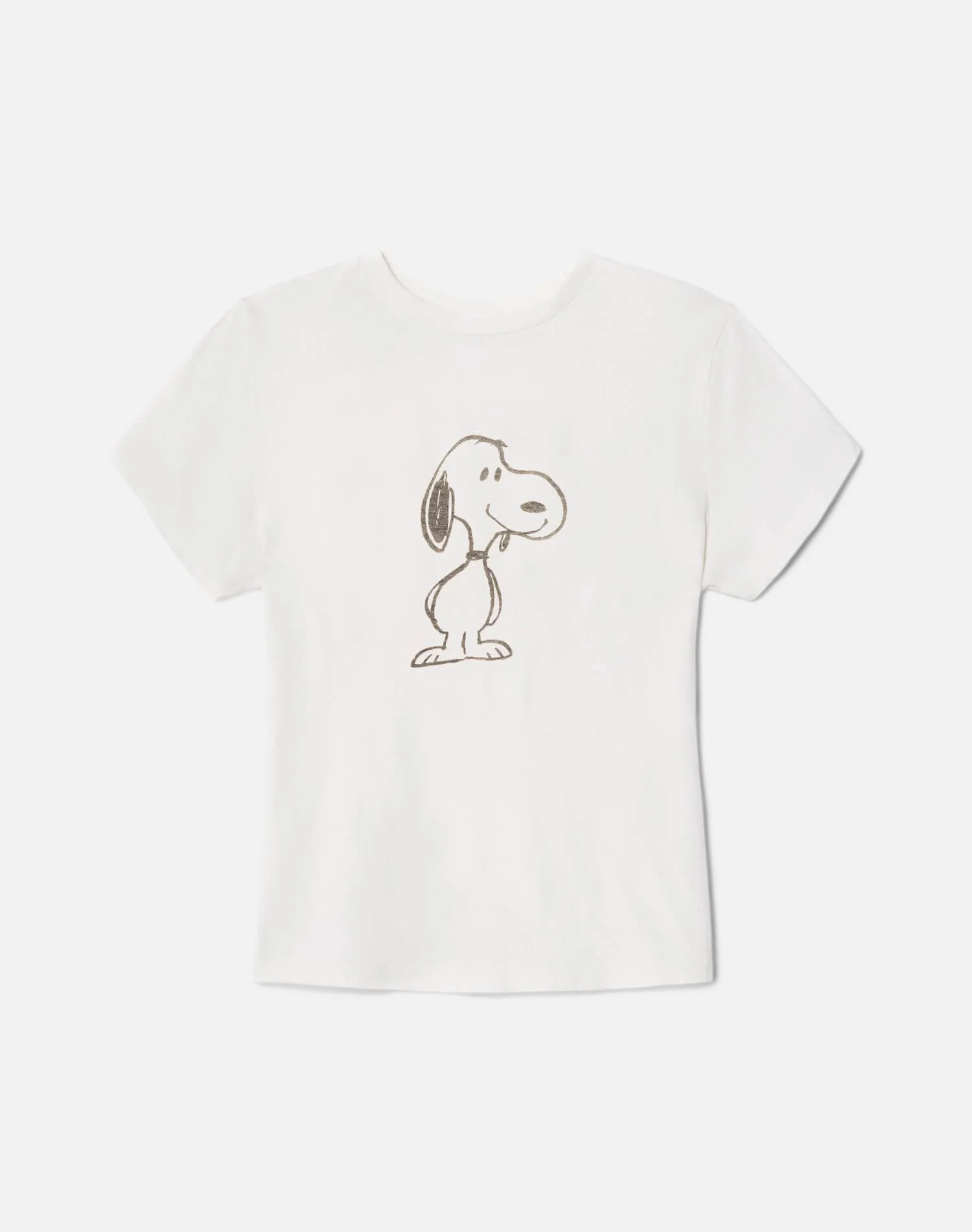Tiny "Snoopy Smile" Tee - Vintage White sold by Re/Done