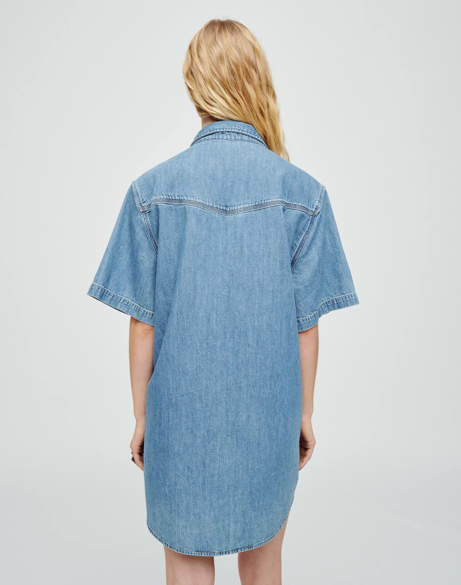 Oversized Shirt Dress - Stoned Ciel sold by Re/Done product image thumbnail 5