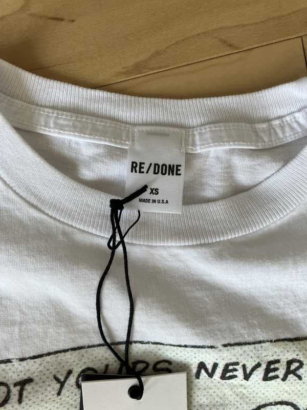 Classic "Not Yours" Tee - Optic White sold by Re/Done product image thumbnail 3