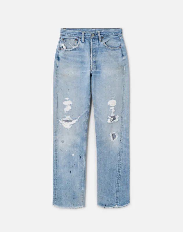 60s Selvedge Raw Hem Levi's 501 -#5 sold by Re/Done