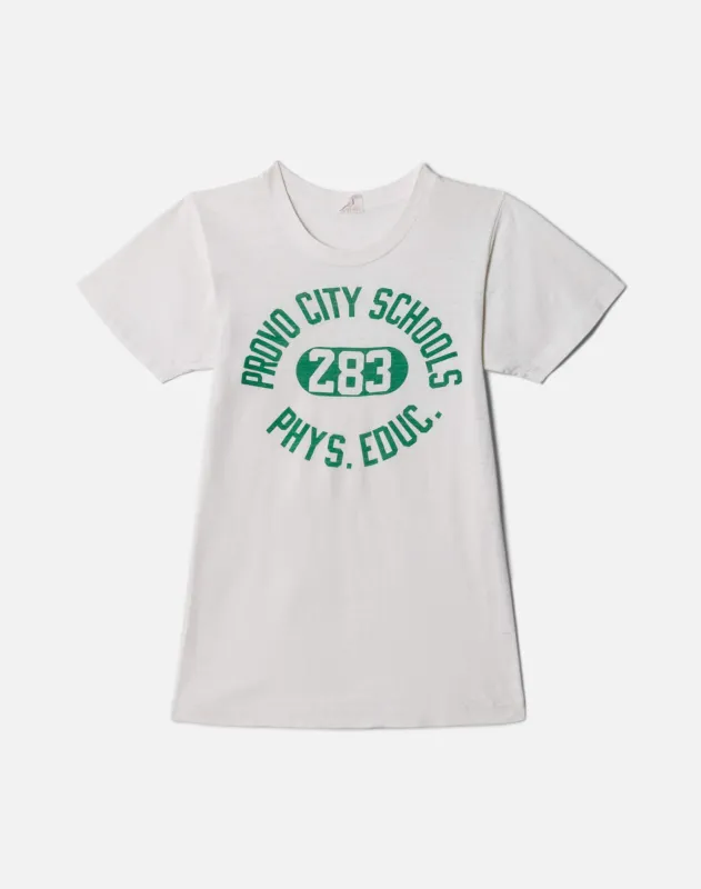 60s Phys Ed Champion Tee -#37 sold by Re/Done
