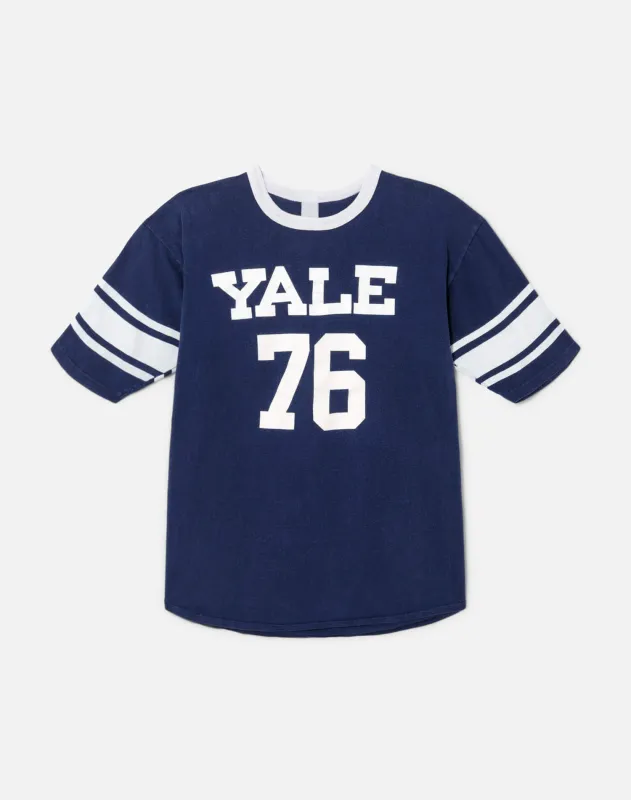 70s Yale Jersey Tee -#42 made by Re/Done