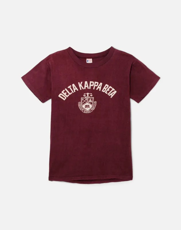 60s Delta Kappa Beta Champion Tee -#44 made by Re/Done