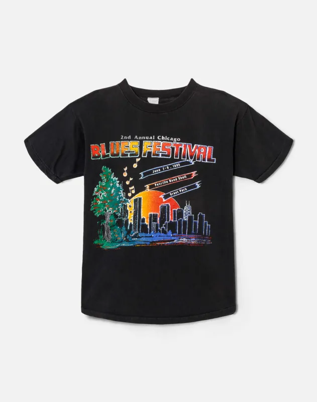 80s Chicago Blues Festival Tee -#49 sold by Re/Done