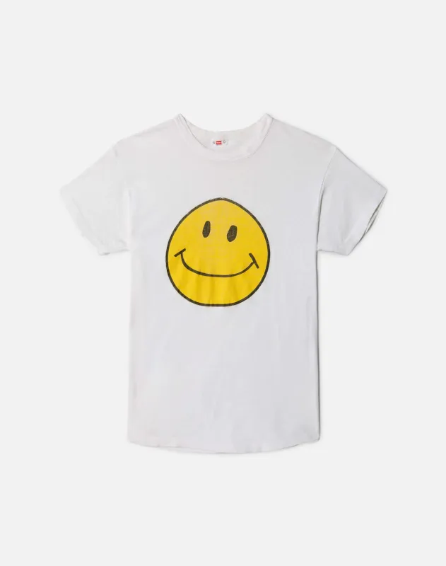 60s Hanes Smiley Face Tee made by Re/Done