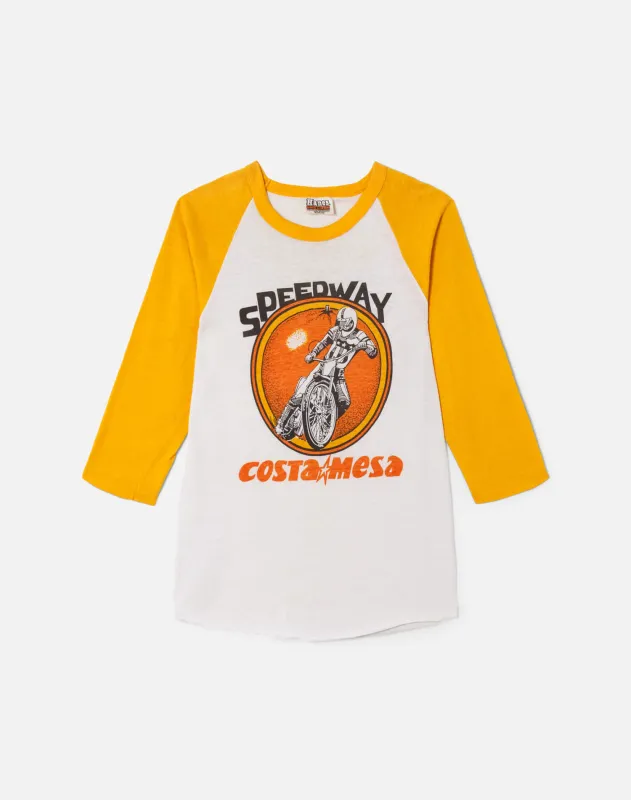 70s Hanes Raglan Speedway Tee sold by Re/Done