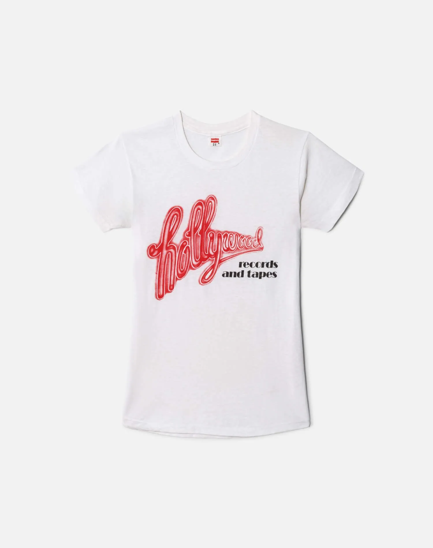 70s Hanes Hollywood Records and Tapes Tee sold by Re/Done