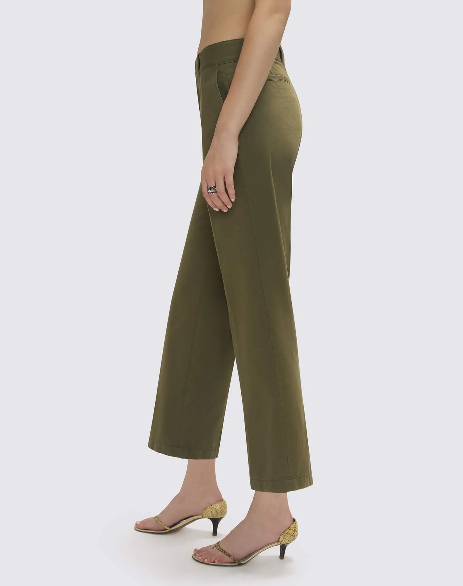 The Ollie Pant - Army Green sold by Re/Done product image thumbnail 4