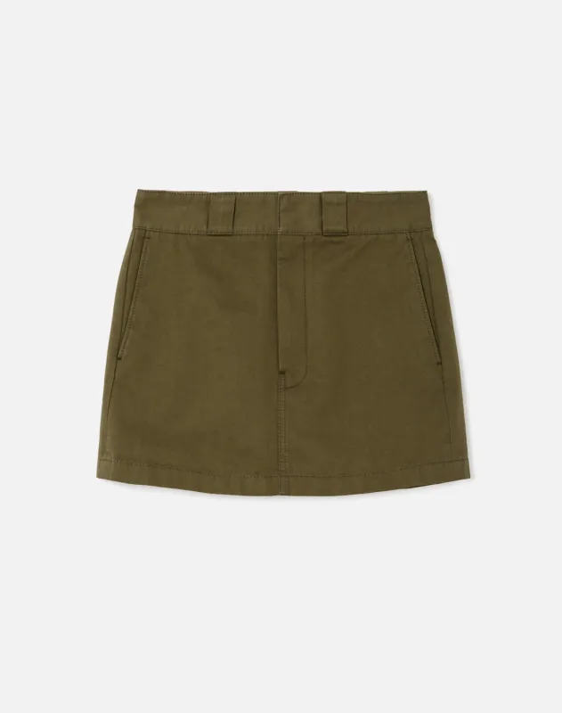 The Ollie Skirt - Army Green made by Re/Done