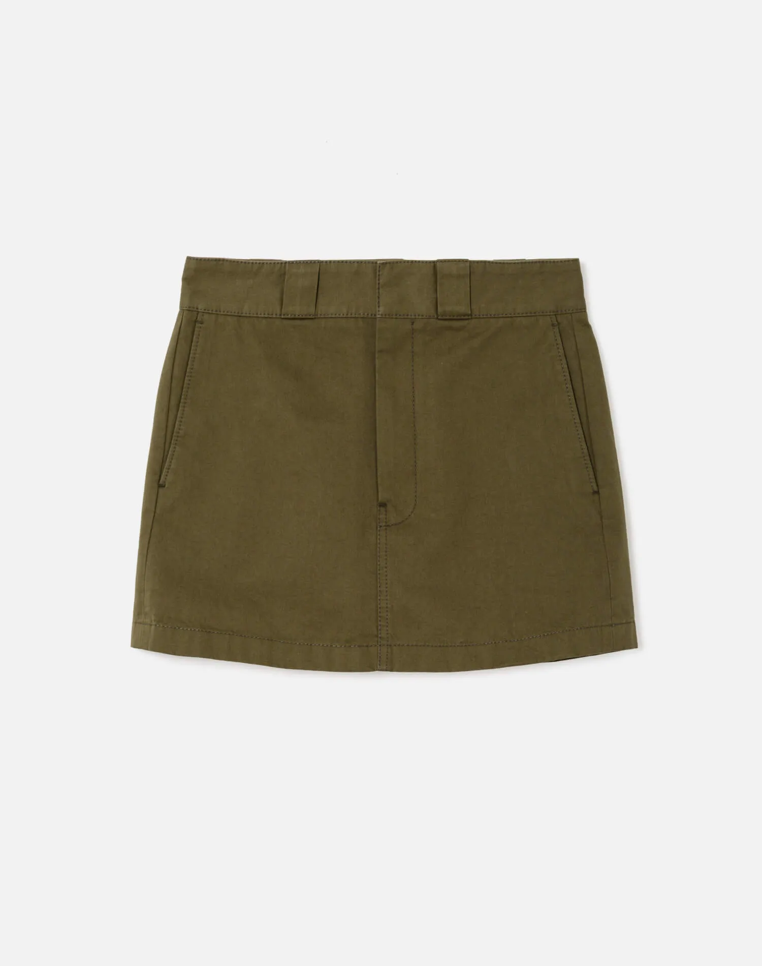The Ollie Skirt - Army Green sold by Re/Done