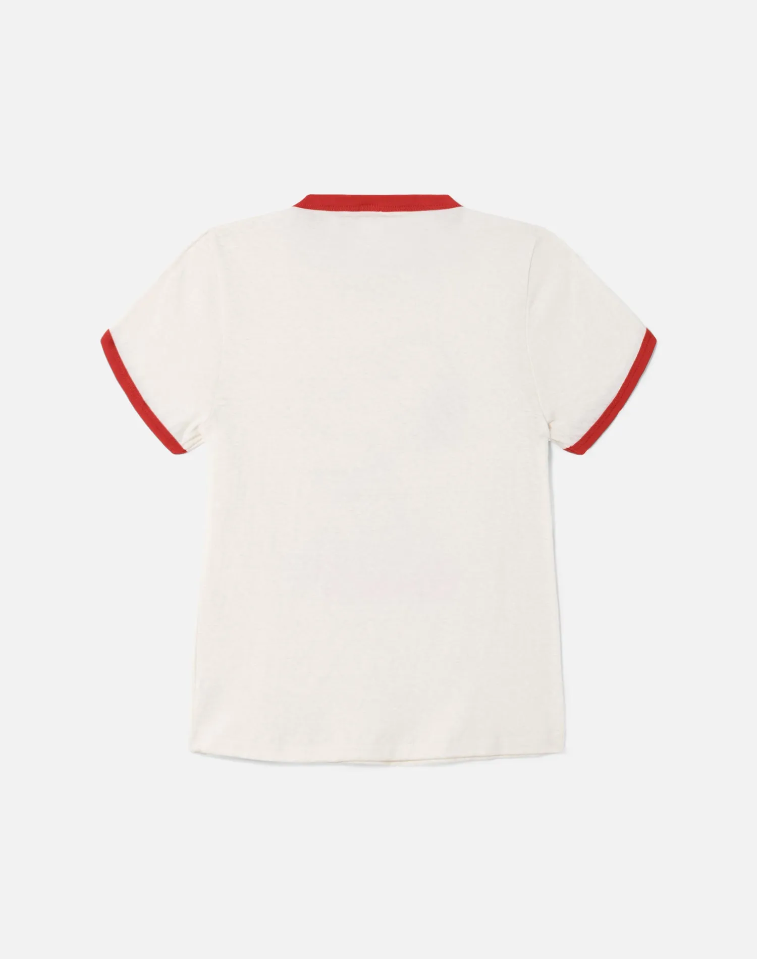 Ringer Tee Cherry Auto - Vintage Ivory With Scarlett sold by Re/Done product image thumbnail 2