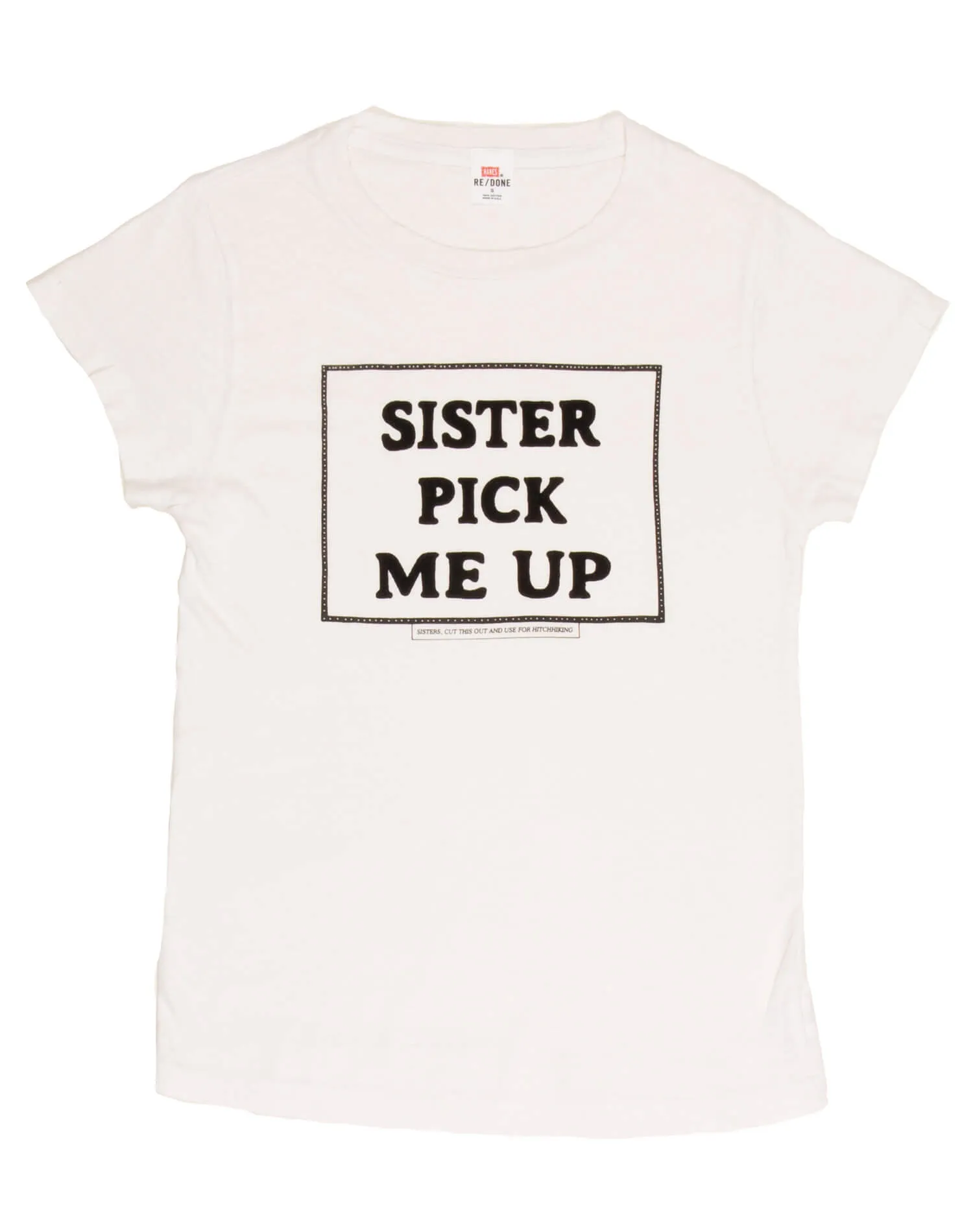 Slim "Sister Pick Me Up" Tee - Vintage White sold by Re/Done