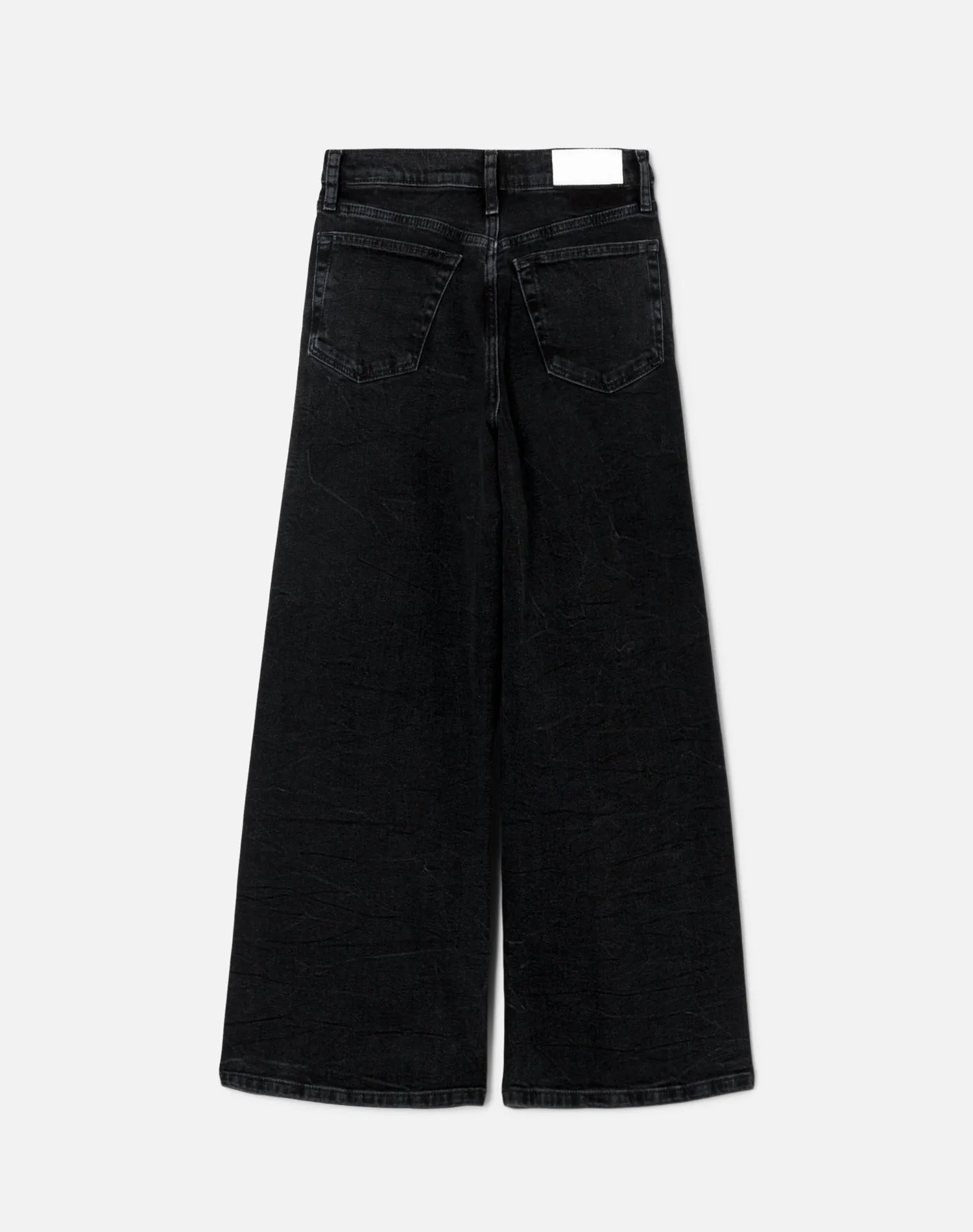 High Rise Wide Leg Crop - Black Vain sold by Re/Done product image thumbnail 2