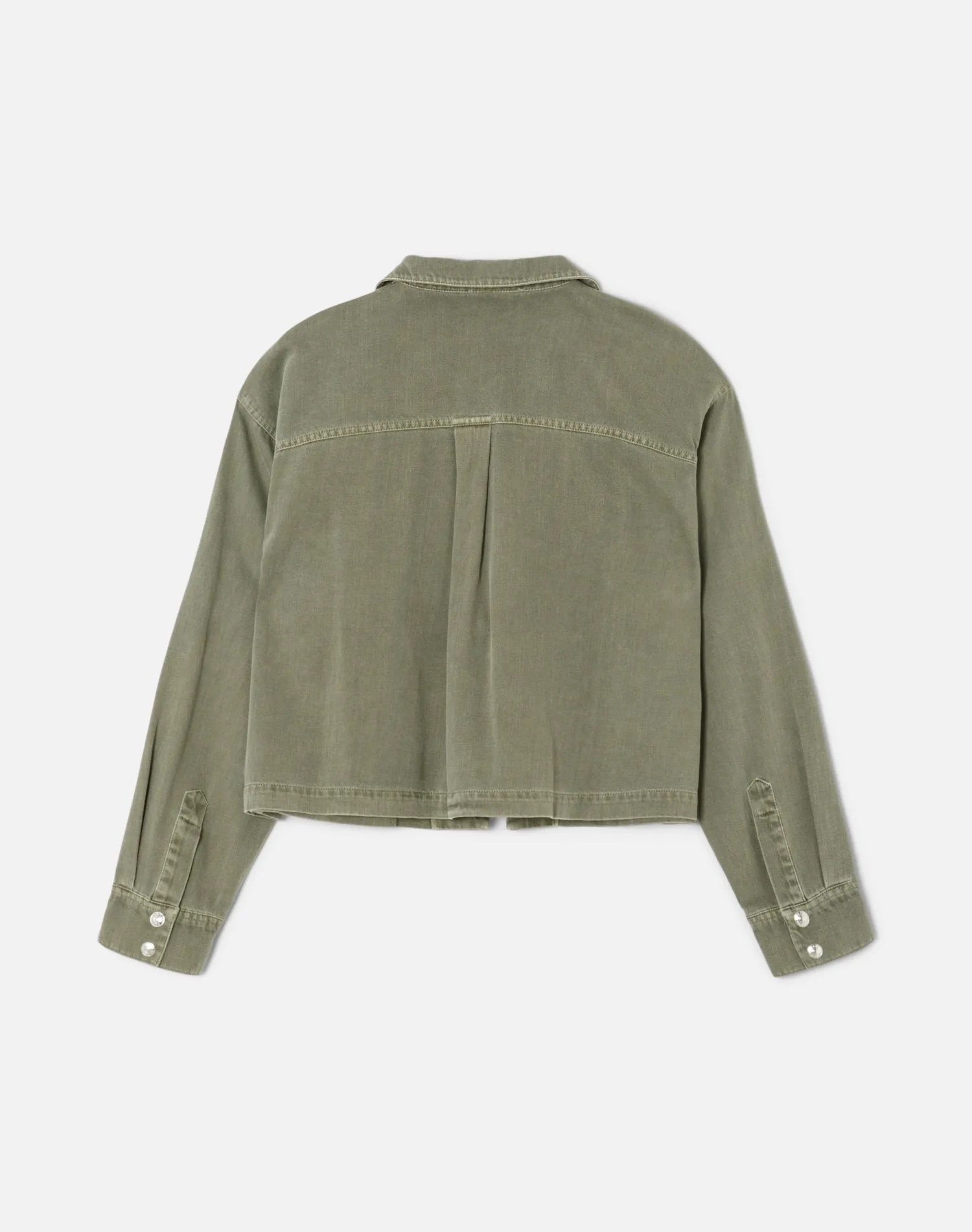 Military Front Tie Shirt - Washed Military sold by Re/Done product image thumbnail 2