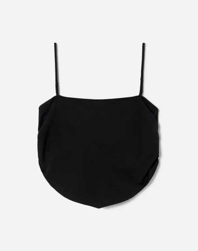 Scarf Top - Black made by Re/Done