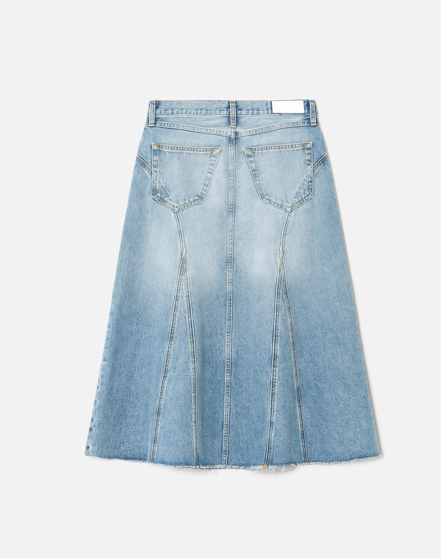 Low Slung Midi Skirt - Ojai Indigo sold by Re/Done product image thumbnail 2