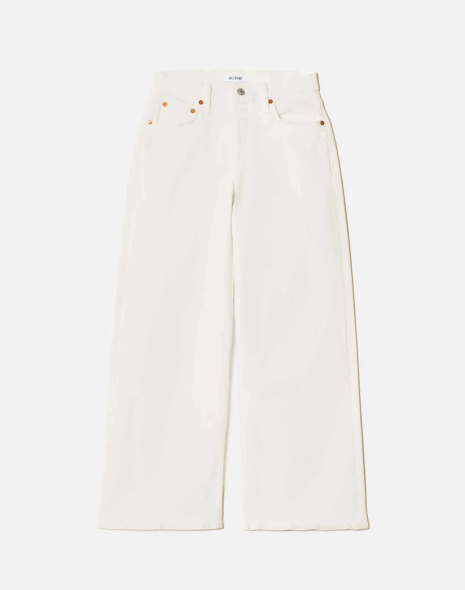 Mid Rise Wide Leg Crop - Vintage White sold by Re/Done