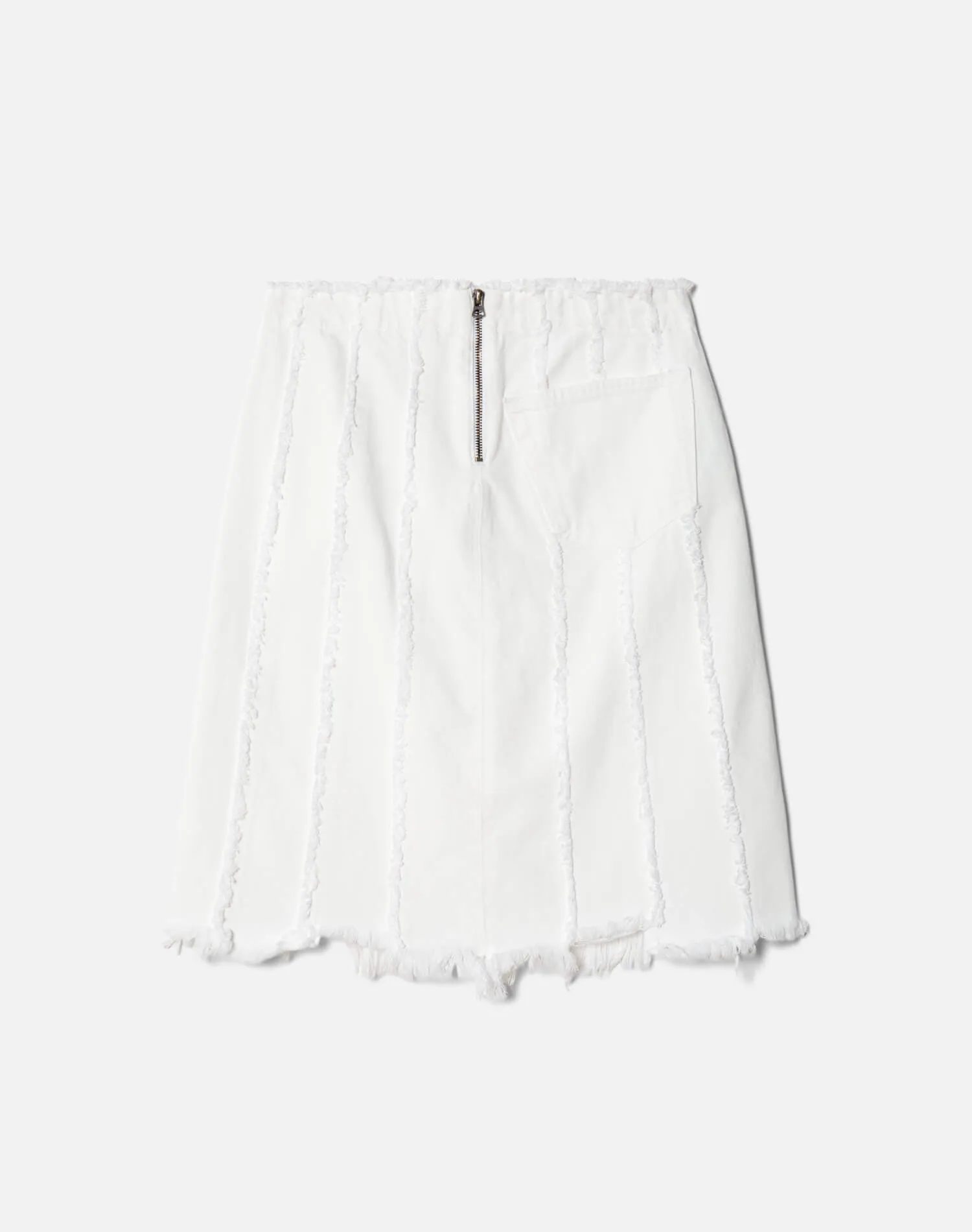 Fray Zip Midi Skirt - White sold by Re/Done product image thumbnail 2