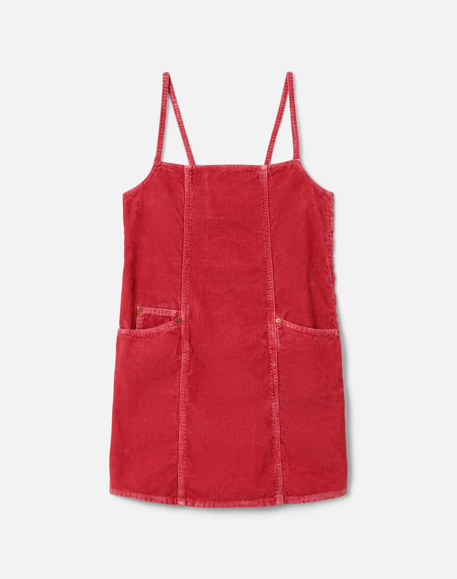 The Margo Mini Dress - Raspberry Cord Size: XS sold by Re/Done