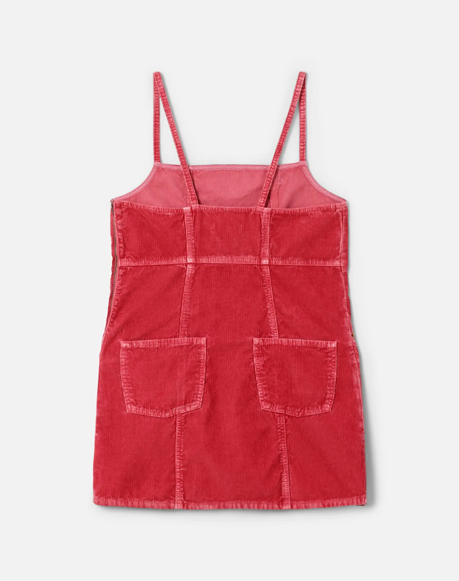 The Margo Mini Dress - Raspberry Cord Size: XS sold by Re/Done product image thumbnail 2