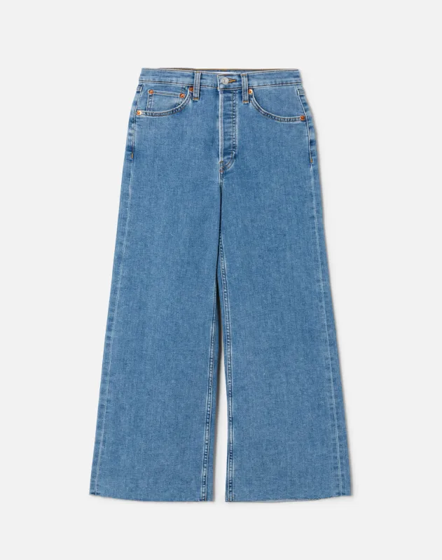 High Rise Wide Leg Crop - Runyon sold by Re/Done