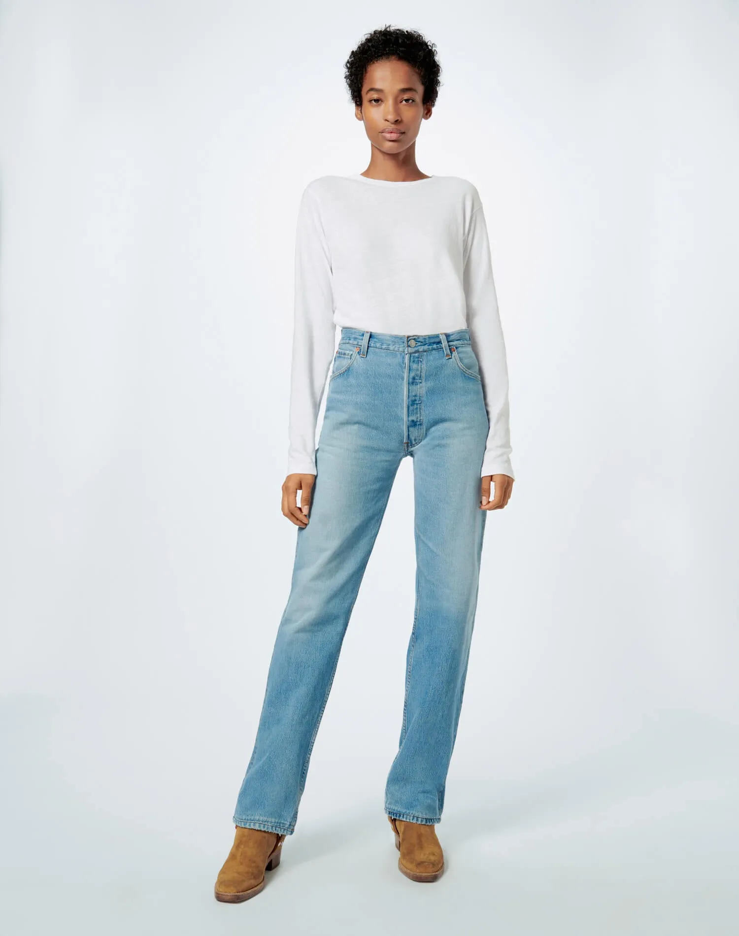 Levi's High Rise Loose - Indigo sold by Re/Done product image thumbnail 4