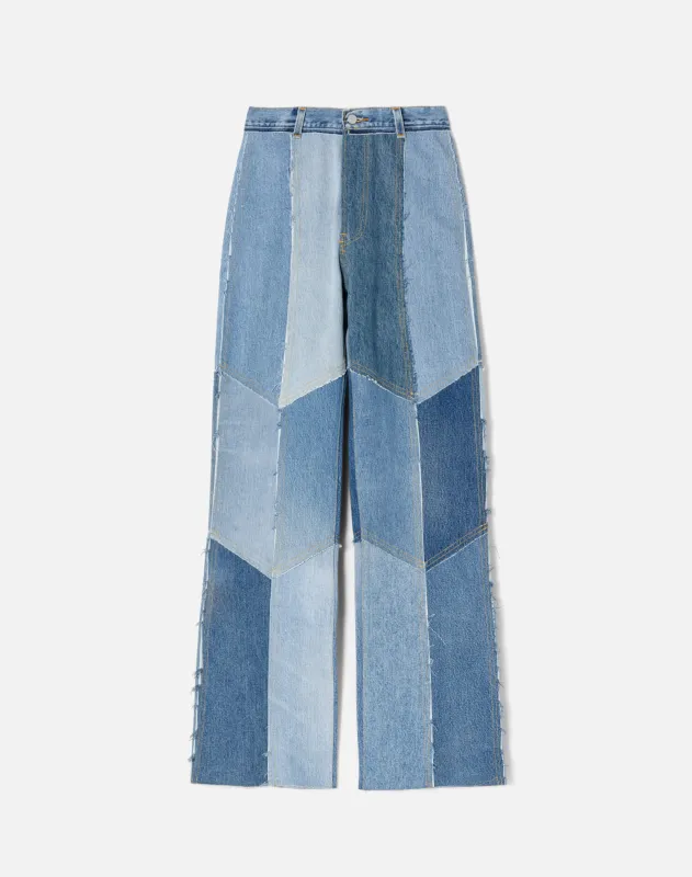 Levi's Raw Patched Wide Leg - Indigo Patch sold by Re/Done