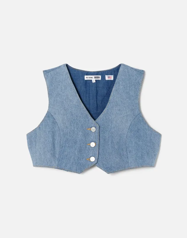 Levi's Tailored Vest - Indigo sold by Re/Done