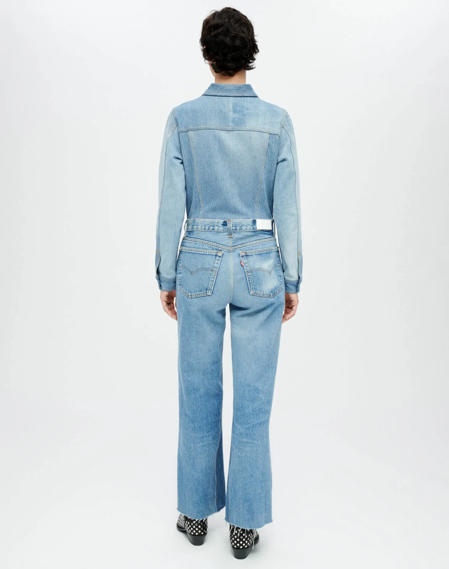 Wide Leg Jumpsuit - Indigo sold by Re/Done product image thumbnail 5