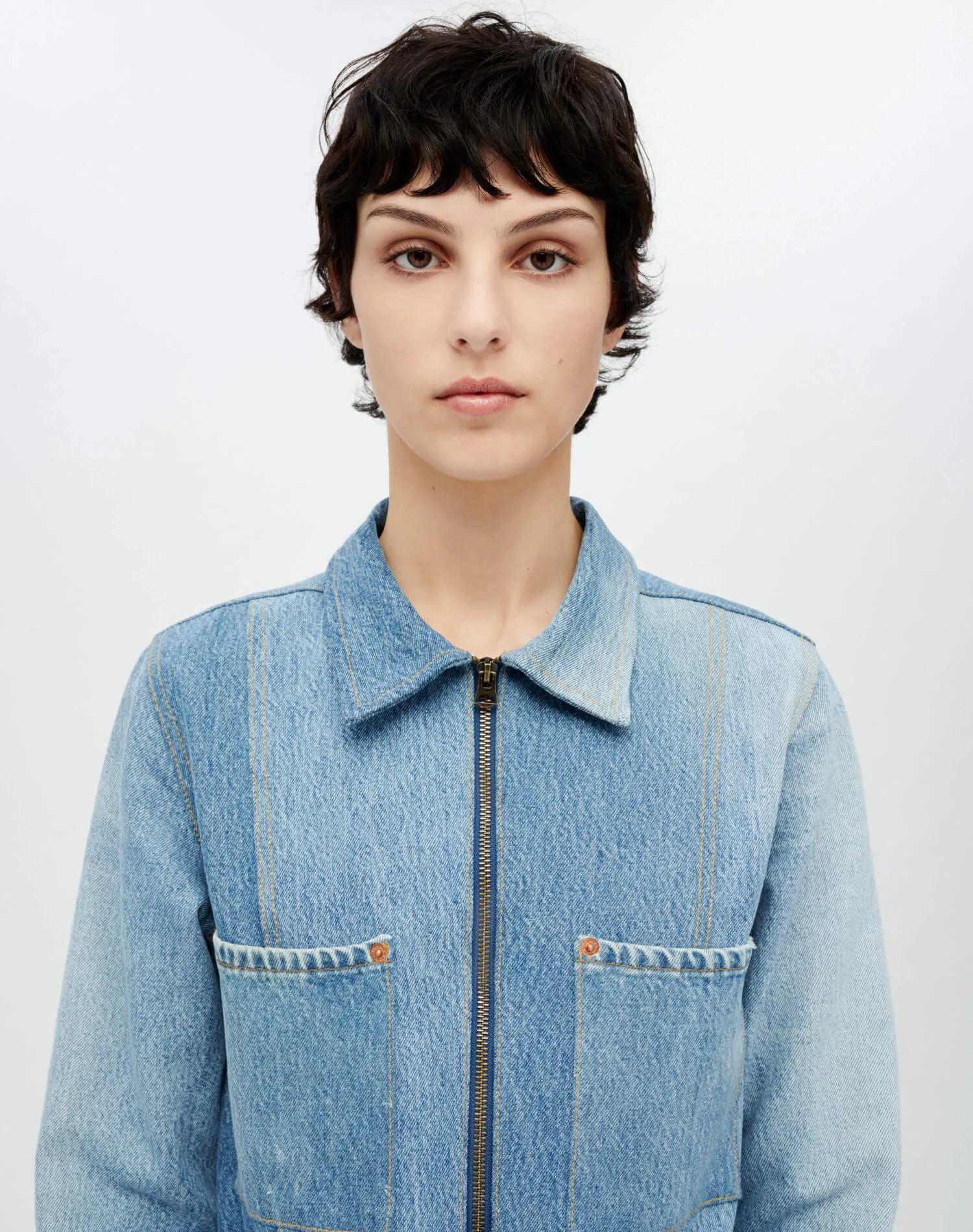 Wide Leg Jumpsuit - Indigo sold by Re/Done product image thumbnail 4