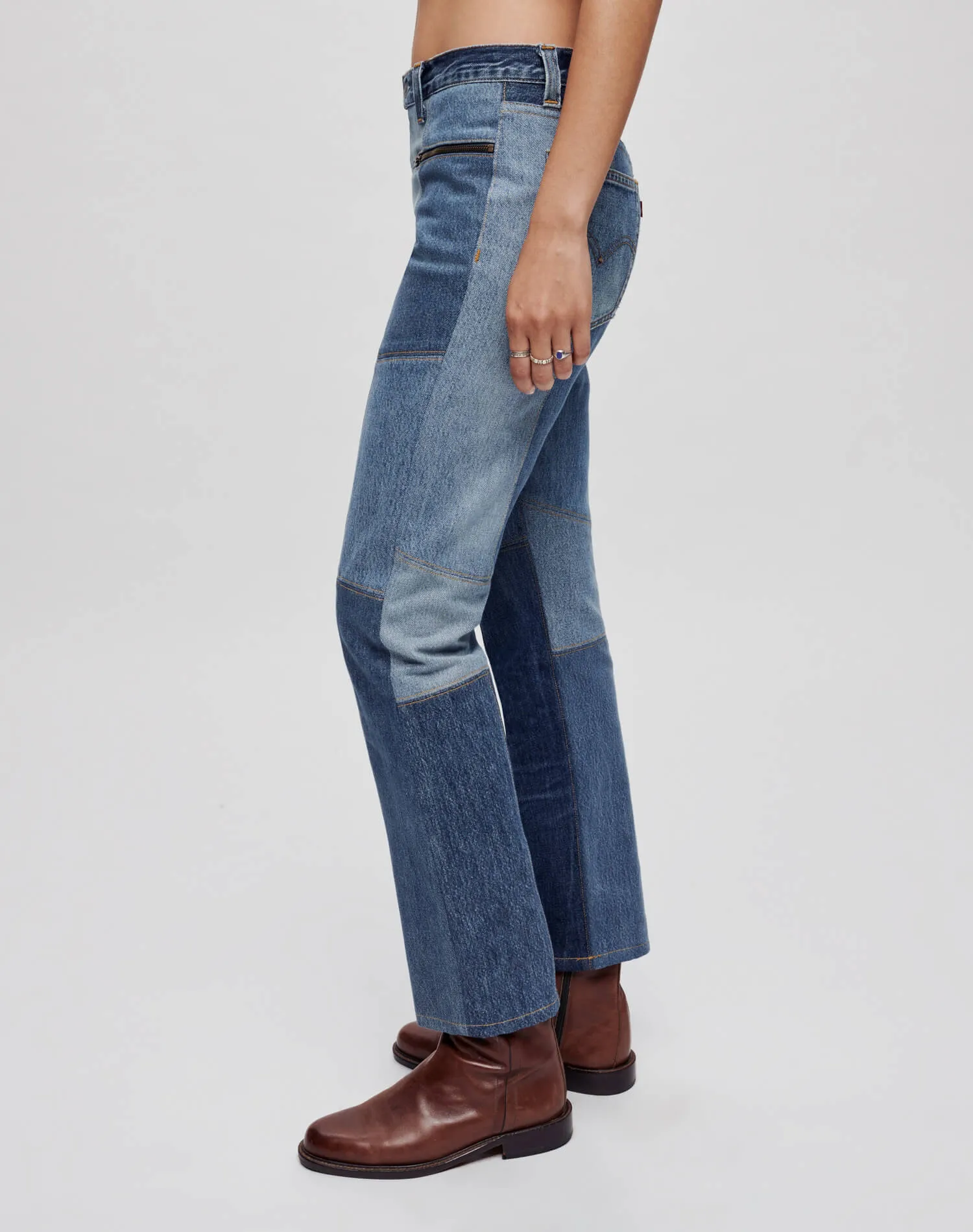Moto Jean - Indigo sold by Re/Done product image thumbnail 5