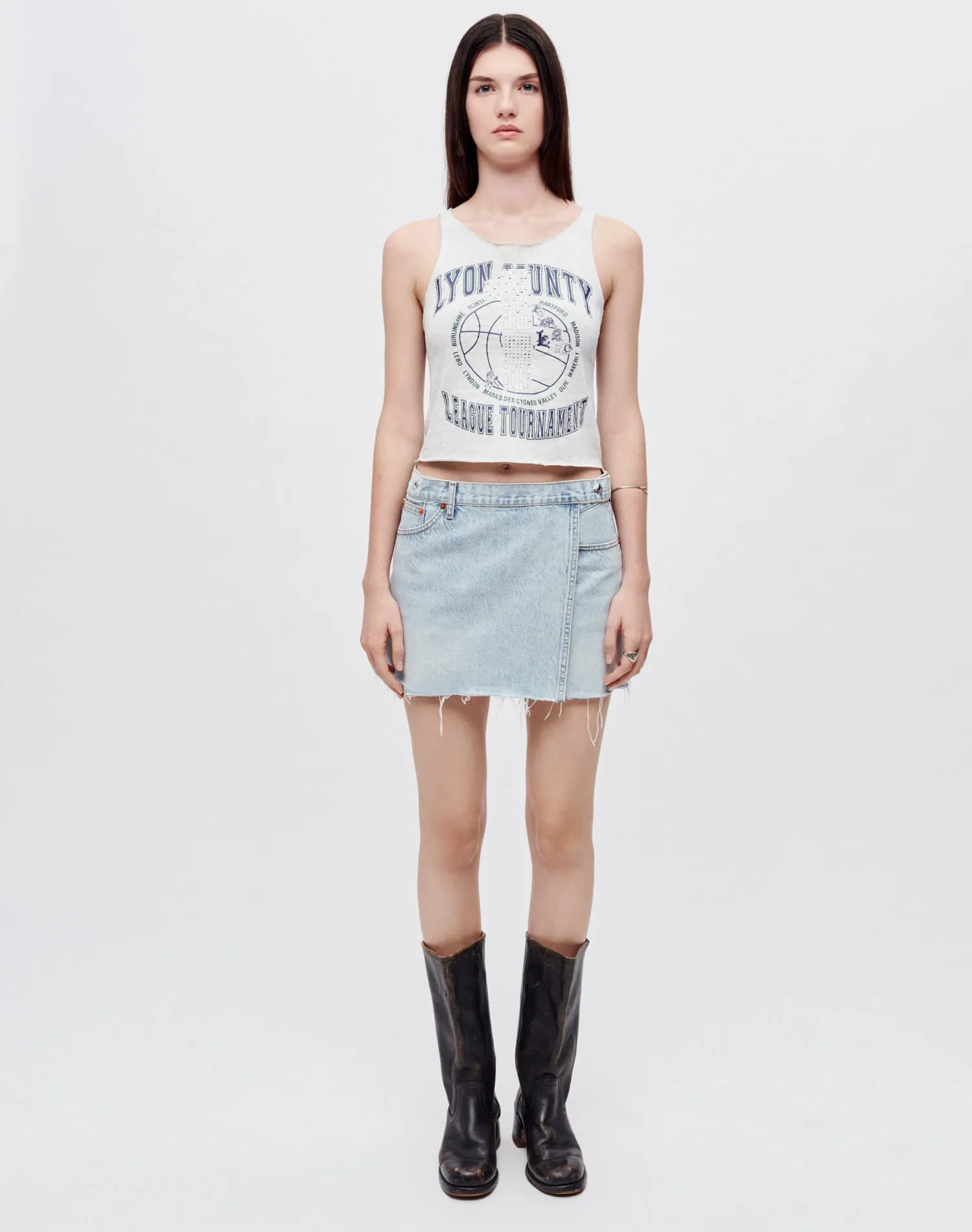 Upcycled Raw Tank - Multi sold by Re/Done product image thumbnail 3