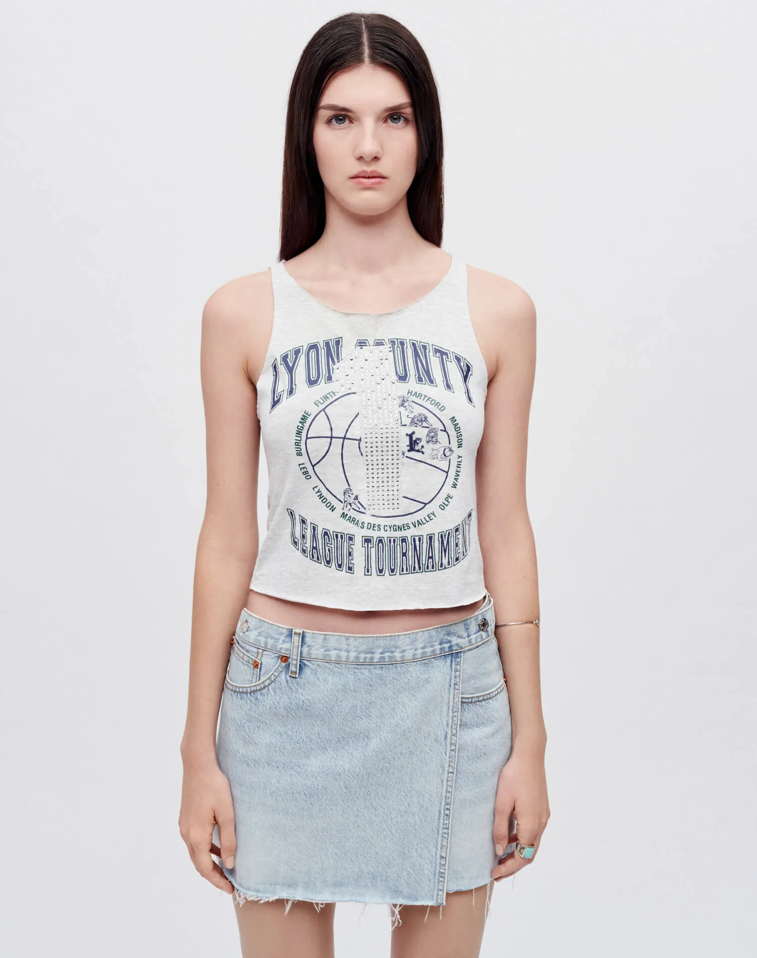 Upcycled Raw Tank - Multi sold by Re/Done product image thumbnail 4