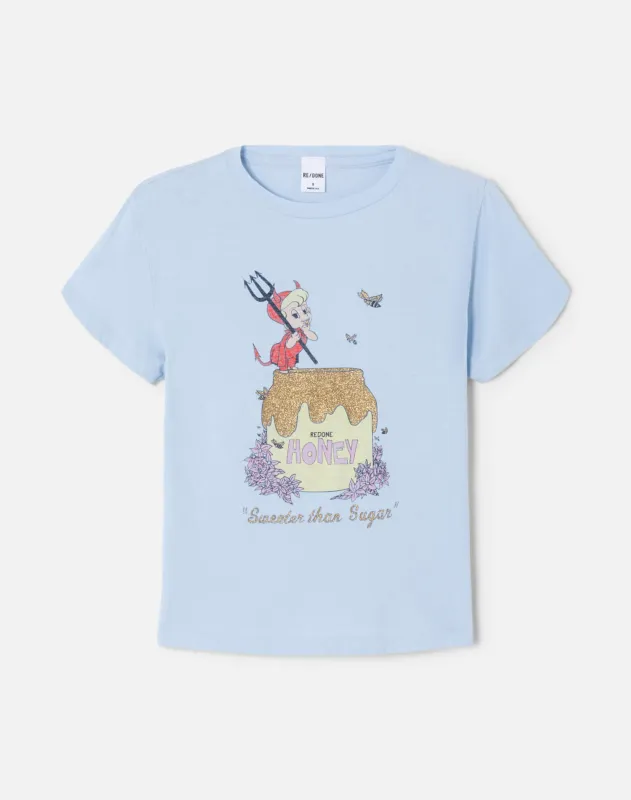 Classic Tee Sweeter - Light Blue made by Re/Done