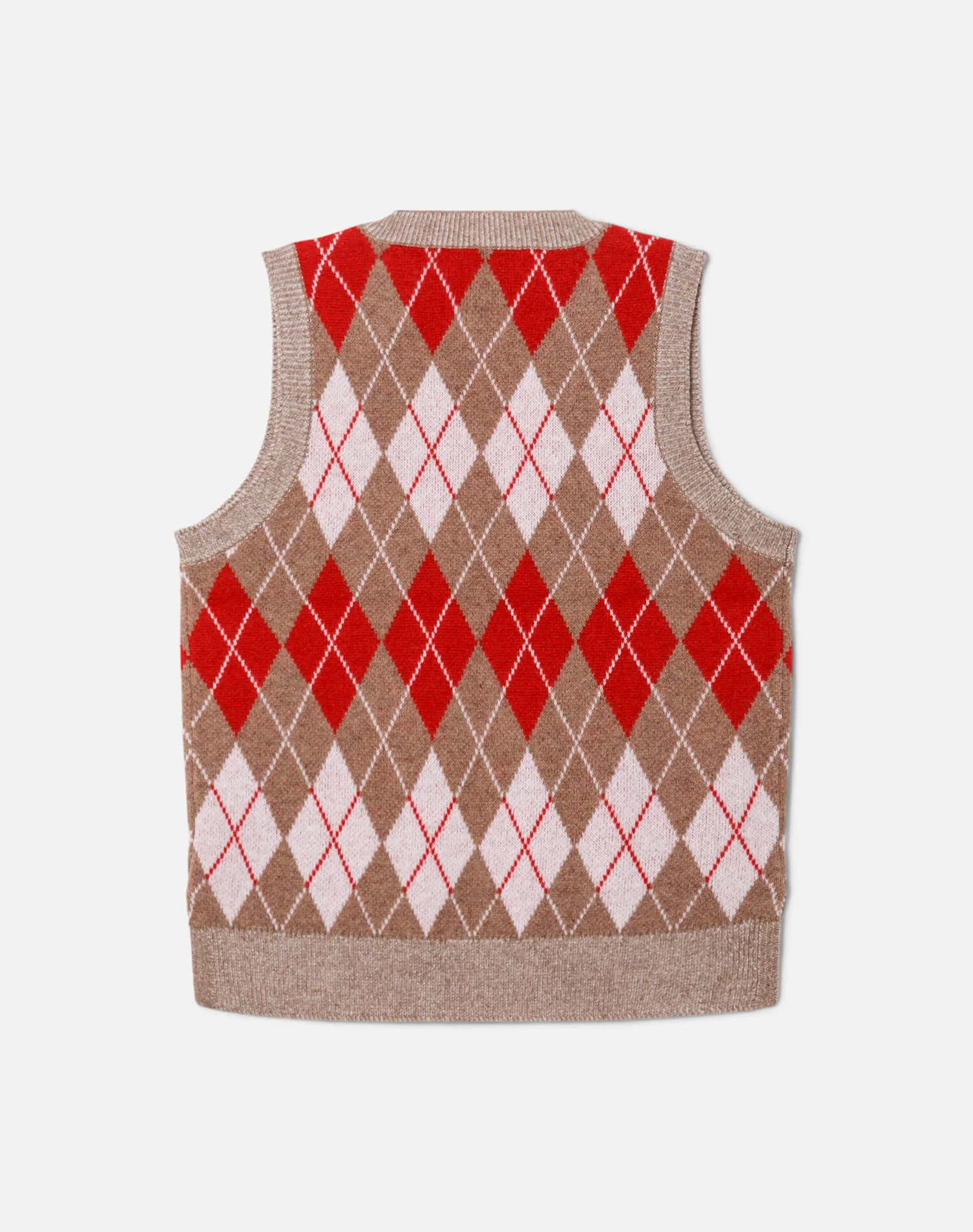 Argyle Vest - Red Combo sold by Re/Done product image thumbnail 2
