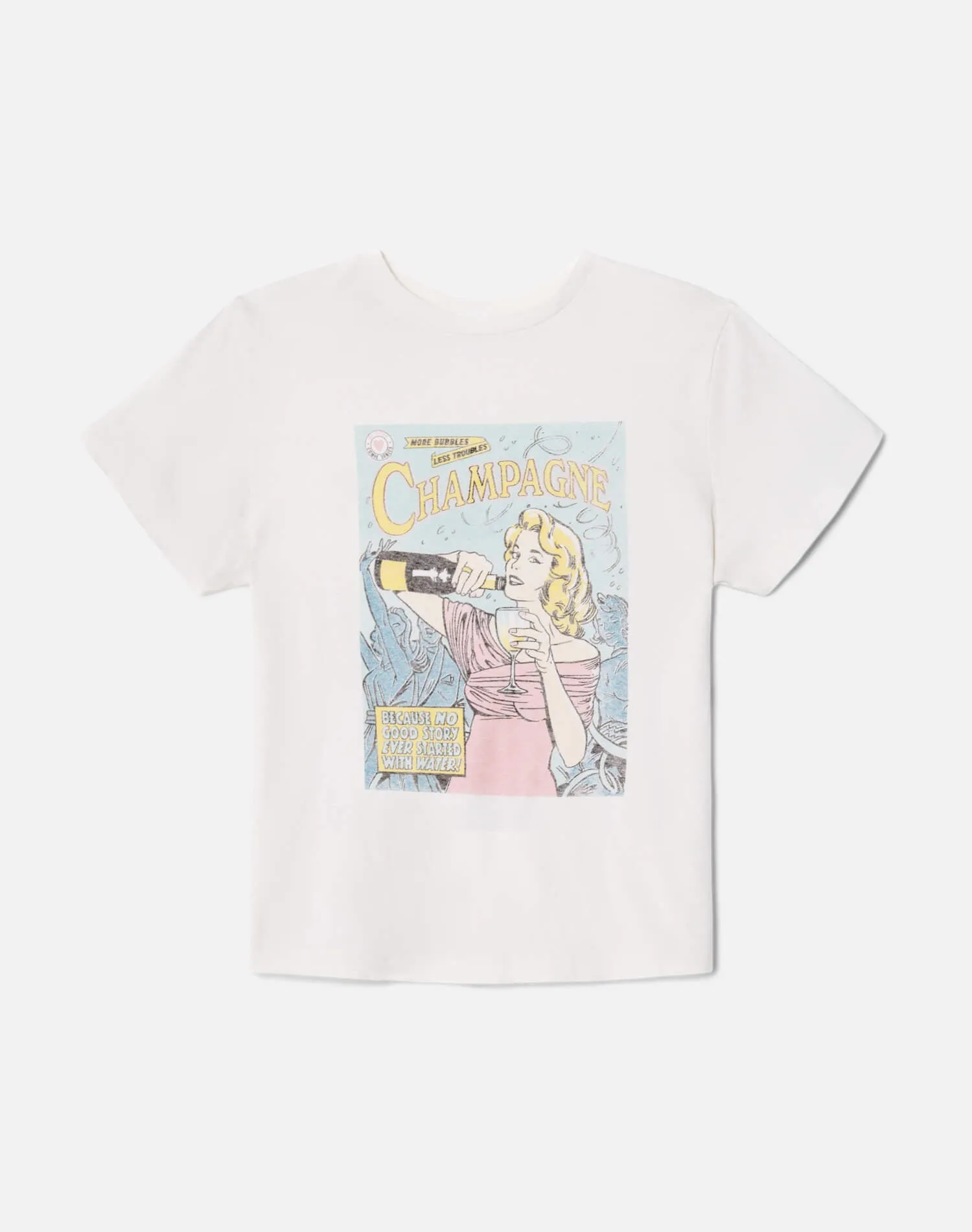 Classic "Bubbles" Tee - Vintage White sold by Re/Done