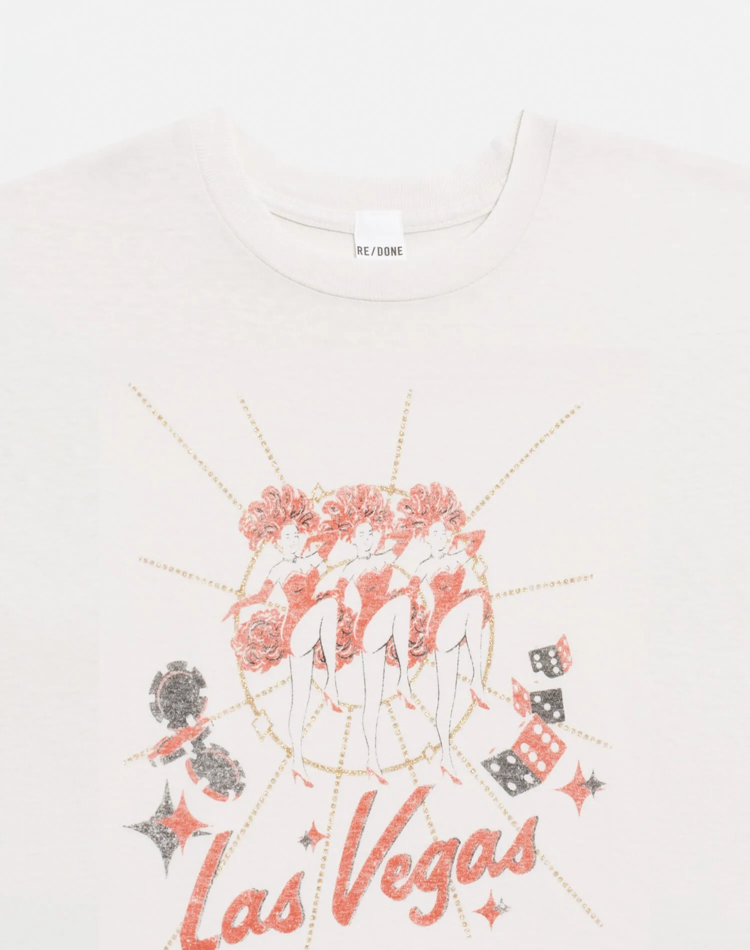 Classic "Vegas" Tee - Vintage White sold by Re/Done product image thumbnail 3
