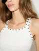Studded Ribbed Tank - Optic White sold by Re/Done