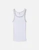 Studded Ribbed Tank - Optic White sold by Re/Done