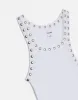 Studded Ribbed Tank - Optic White sold by Re/Done