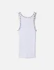 Studded Ribbed Tank - Optic White sold by Re/Done