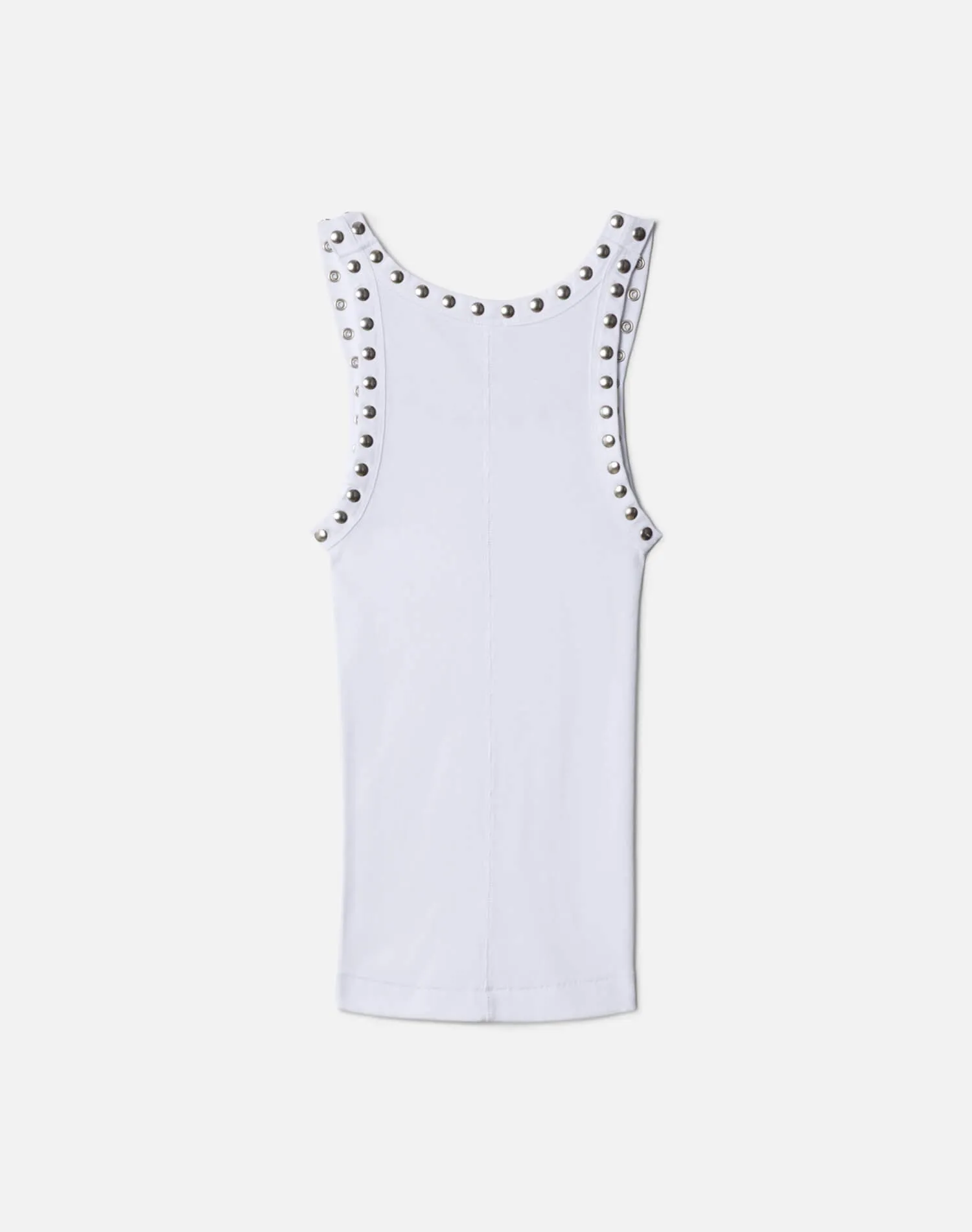 Studded Ribbed Tank - Optic White sold by Re/Done product image thumbnail 2
