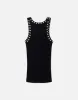 Studded Ribbed Tank - Black sold by Re/Done