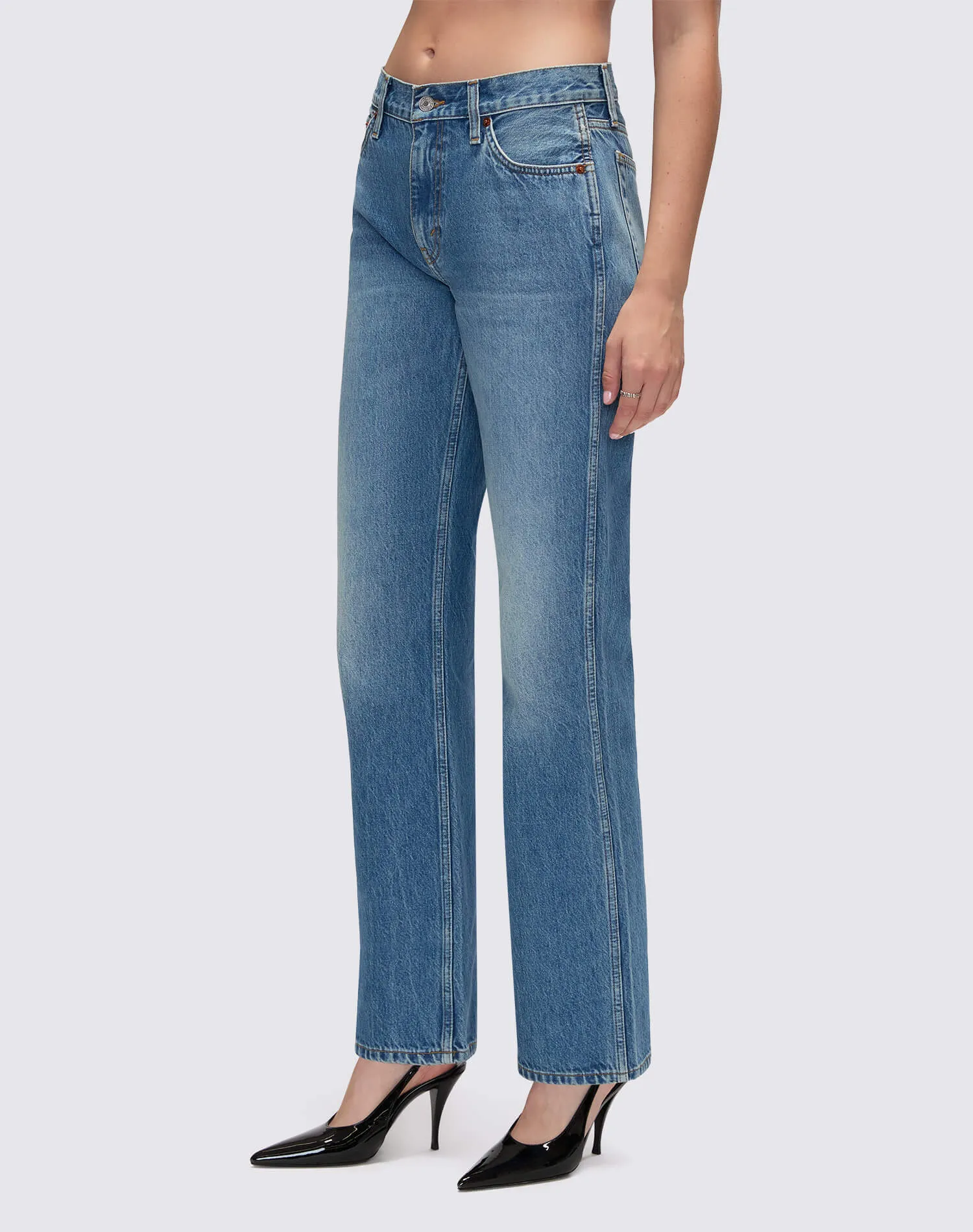 90s Mid Rise Loose - Medium Vain sold by Re/Done product image thumbnail 5