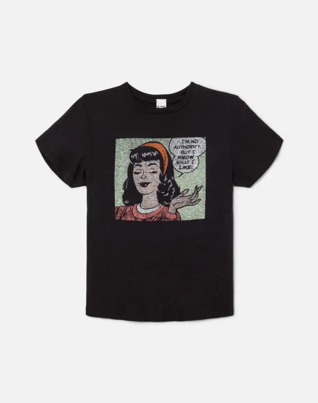 Classic "I Like" Tee - Washed Black sold by Re/Done