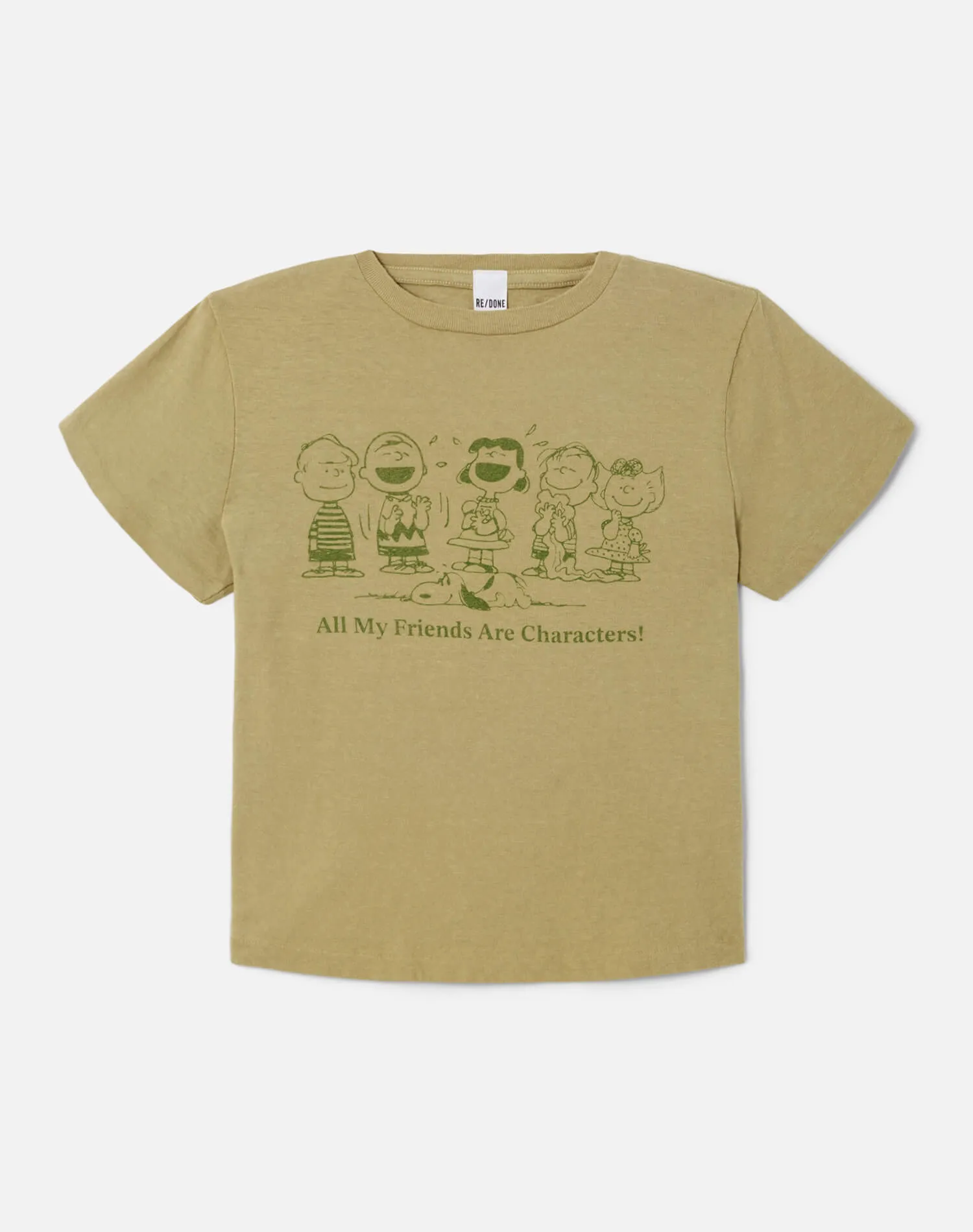 Classic "Peanuts Characters" Tee - Light Cedar sold by Re/Done