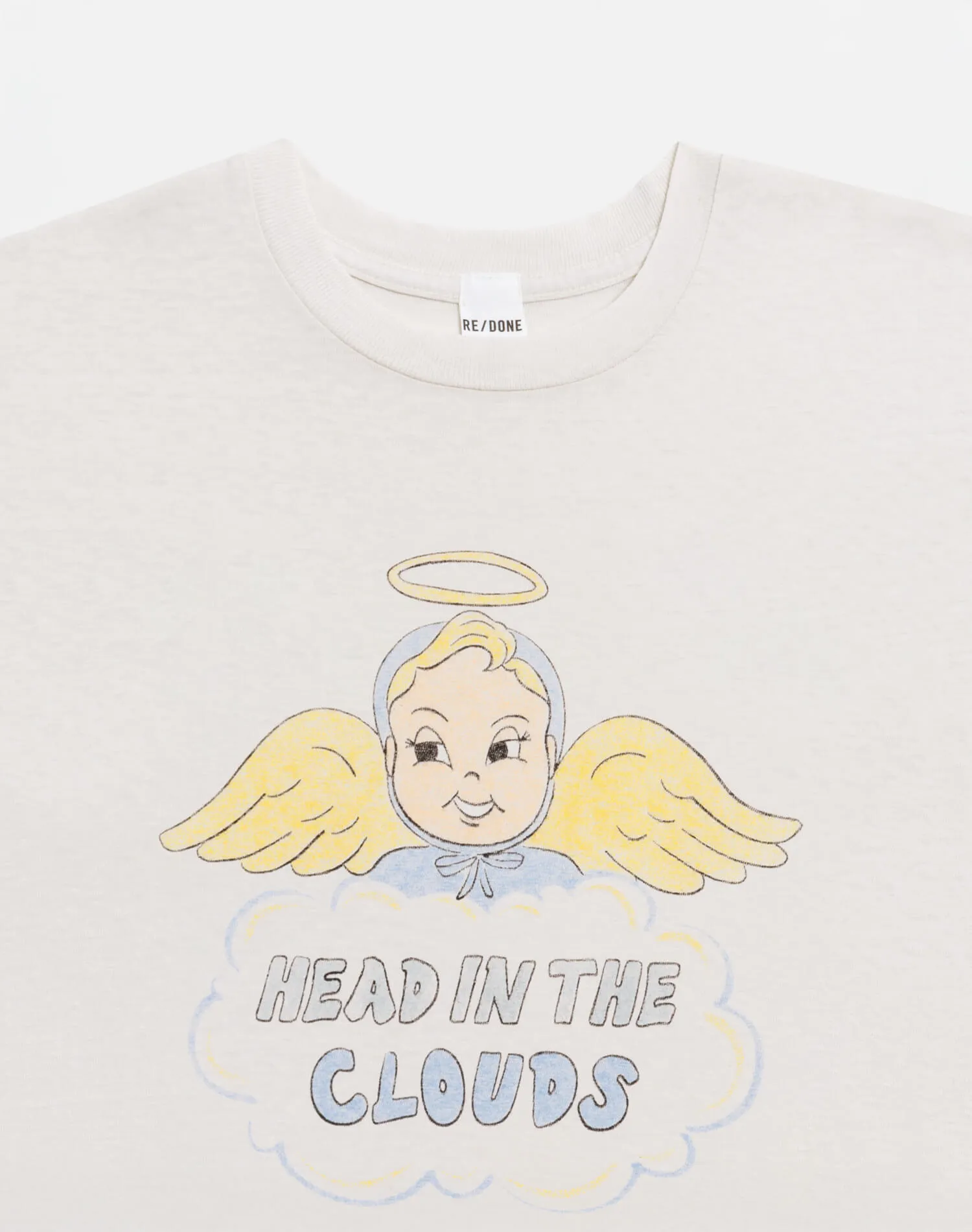 50s Boxy "Clouds" Tee - Vintage White sold by Re/Done product image thumbnail 4