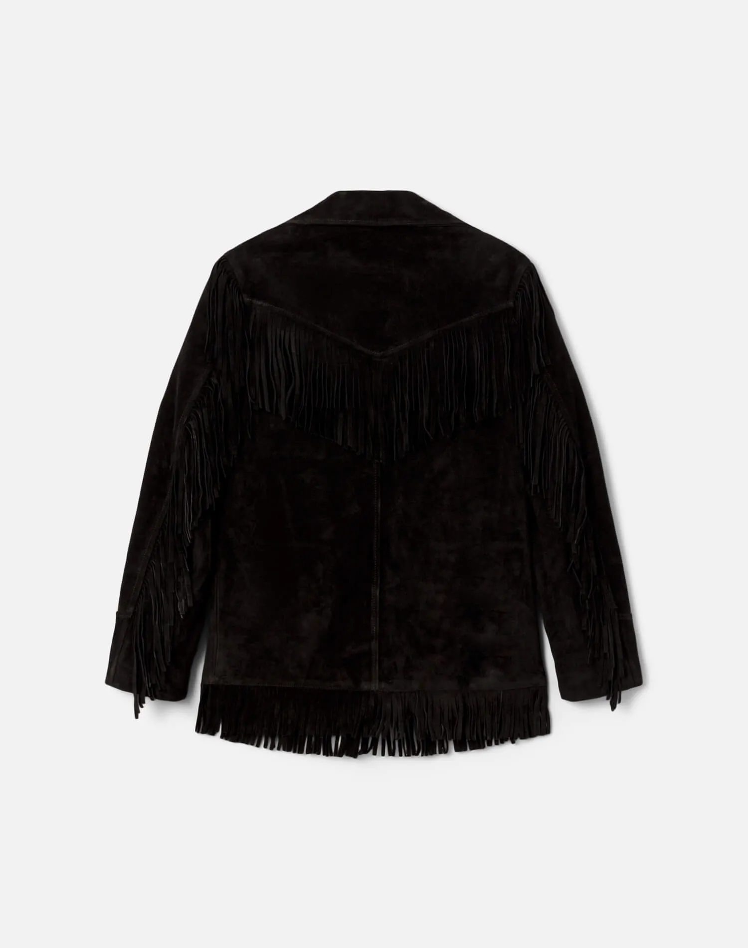 Suede Fringe Jacket - Black sold by Re/Done product image thumbnail 2