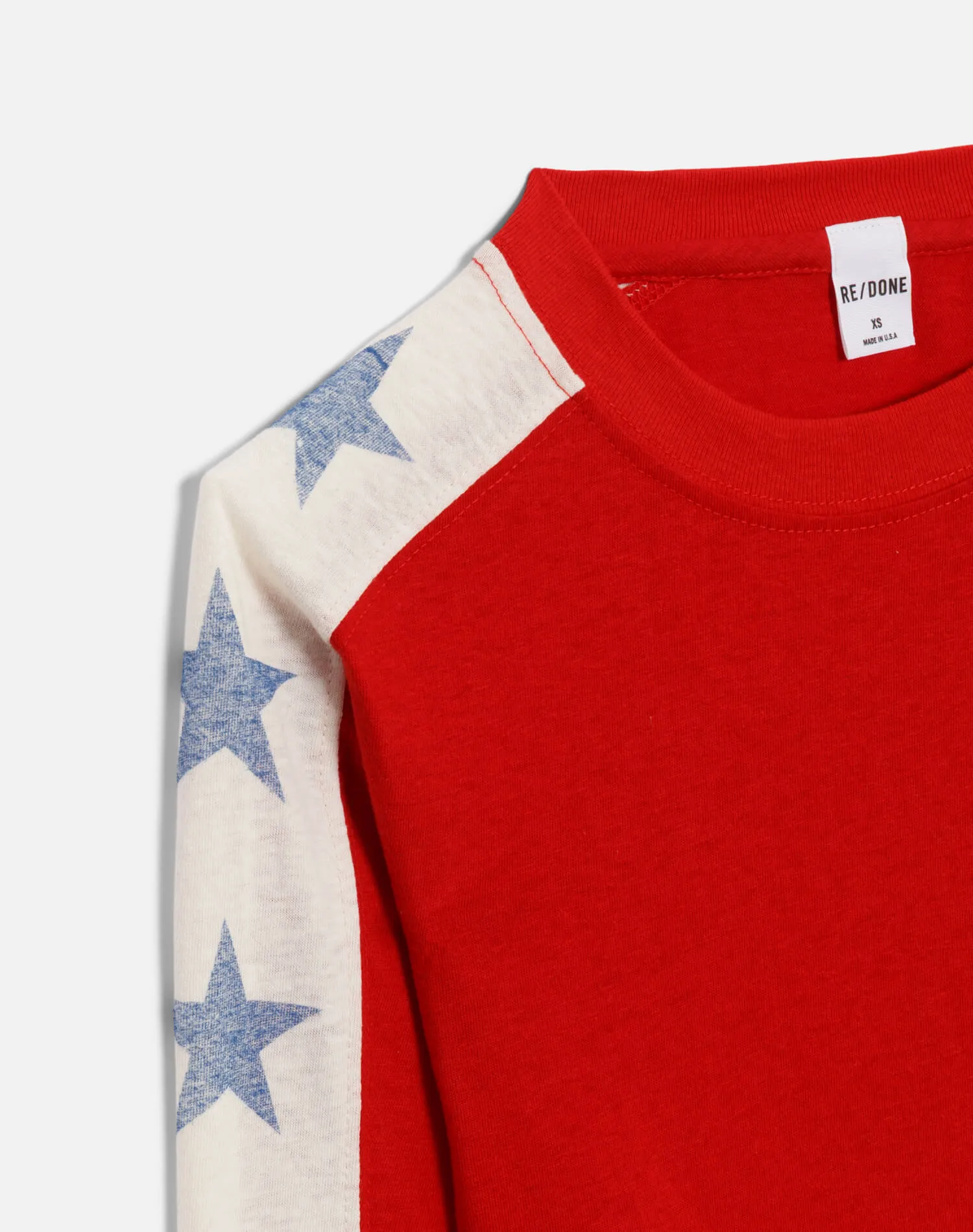 Star Contrast Long Sleeve Jersey - Crimson sold by Re/Done product image thumbnail 3